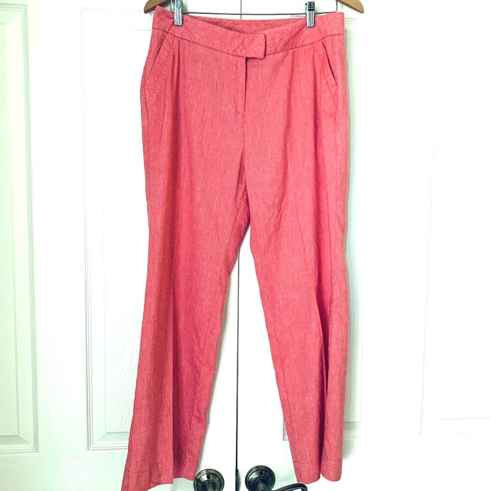 SOFT SURROUNDINGS LINEN Straigt Leg Pants SZ 8P